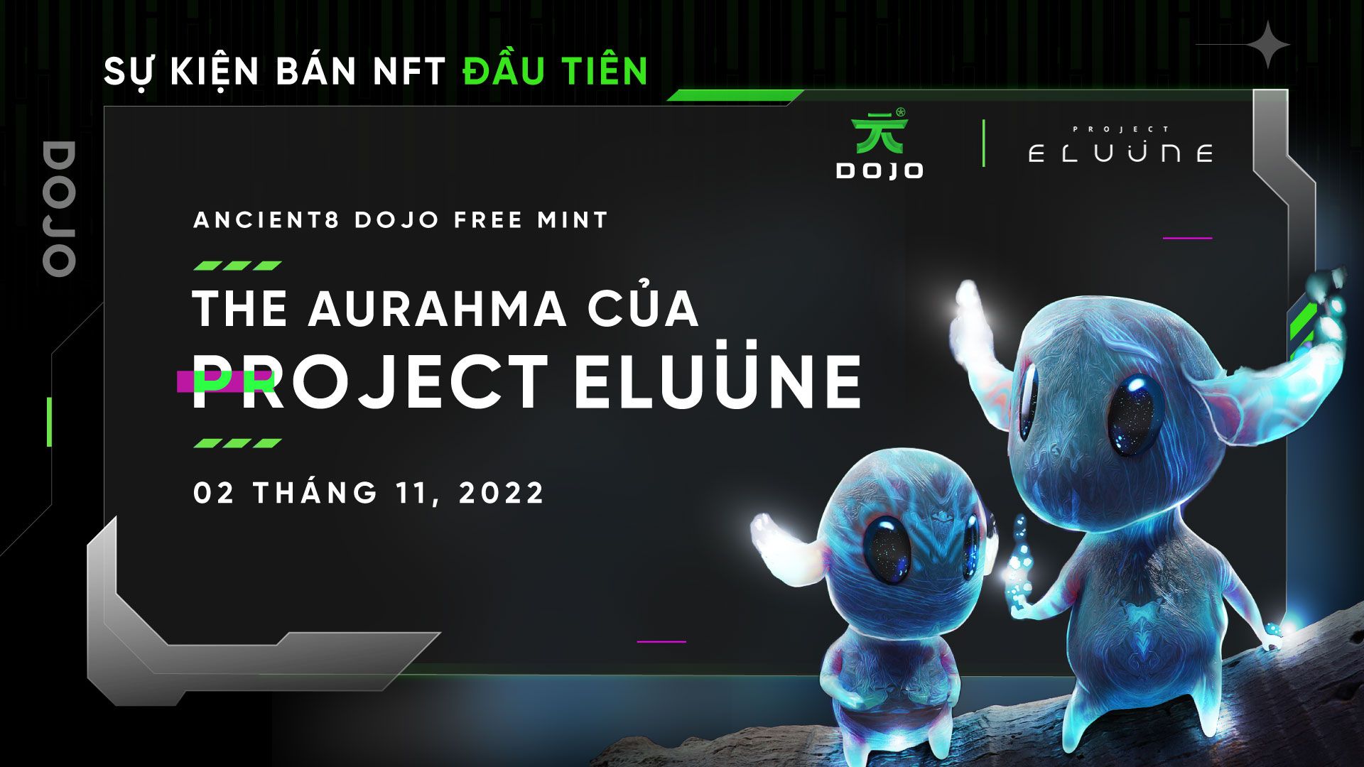 Ancient8 Dojo x Project Eluüne: Free Mint NFT Aurahma